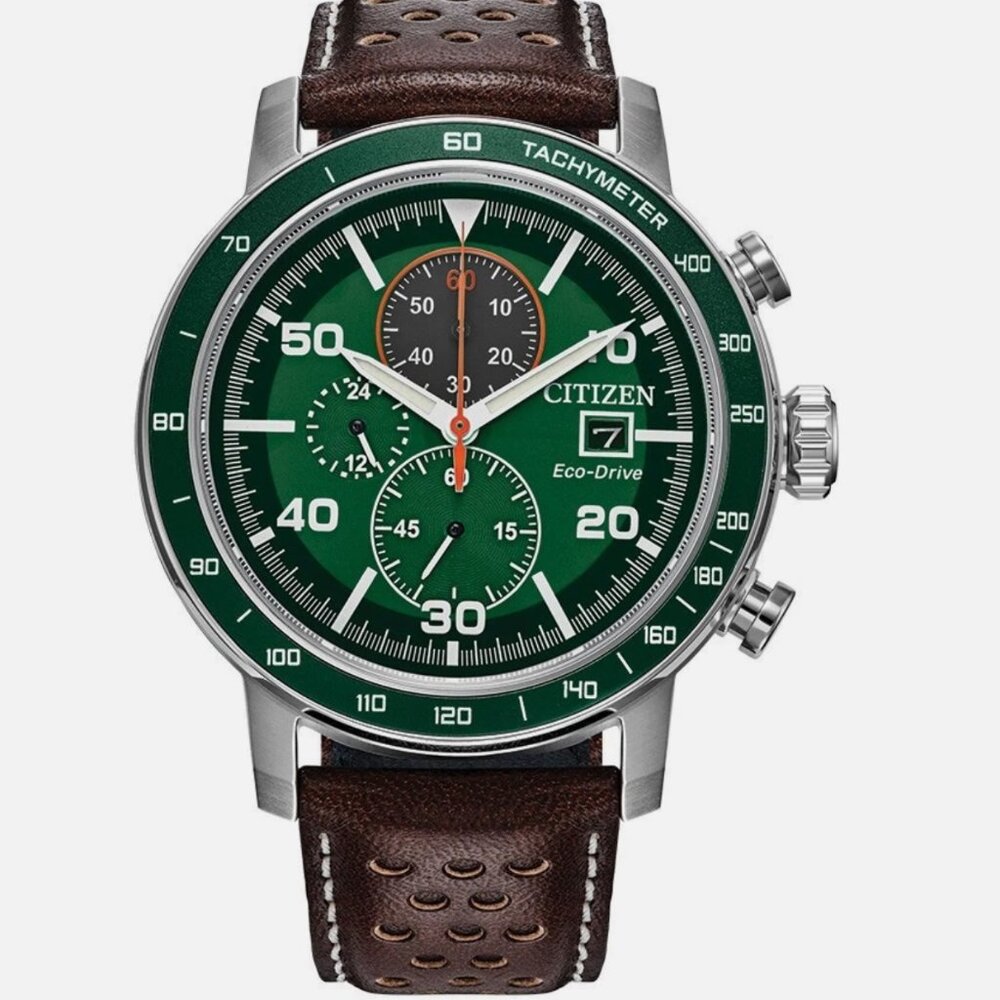 Citizen Men's Brycen Chronograph Date Brown Eco-Drive Watch
